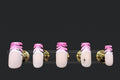 Press-on nails French rose zébré, peints à la main – Alkemia Studio