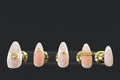 Press-on nails Dentelle blanche, peints à la main – Alkemia Studio