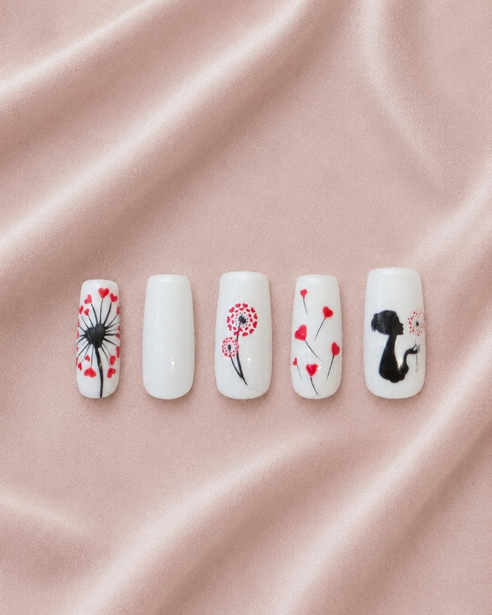 Press-on nails Pissenlits